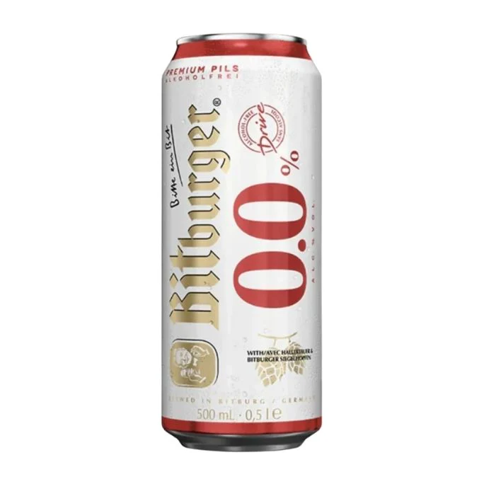 Bitburger Drive Alcohol Free German Lager 0.0% 24 x 500ml