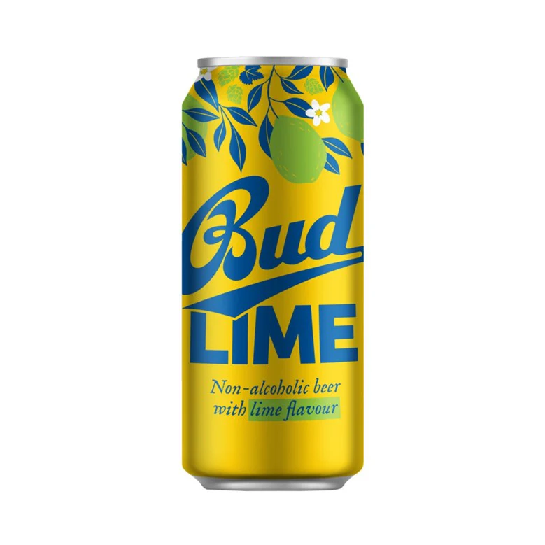 Budvar Bud Lime Alcohol Free Beer 24 x 500ml