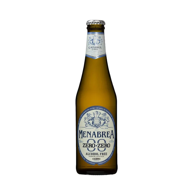 Menabrea Zero Zero Alcohol Free Beer 12 x 330ml